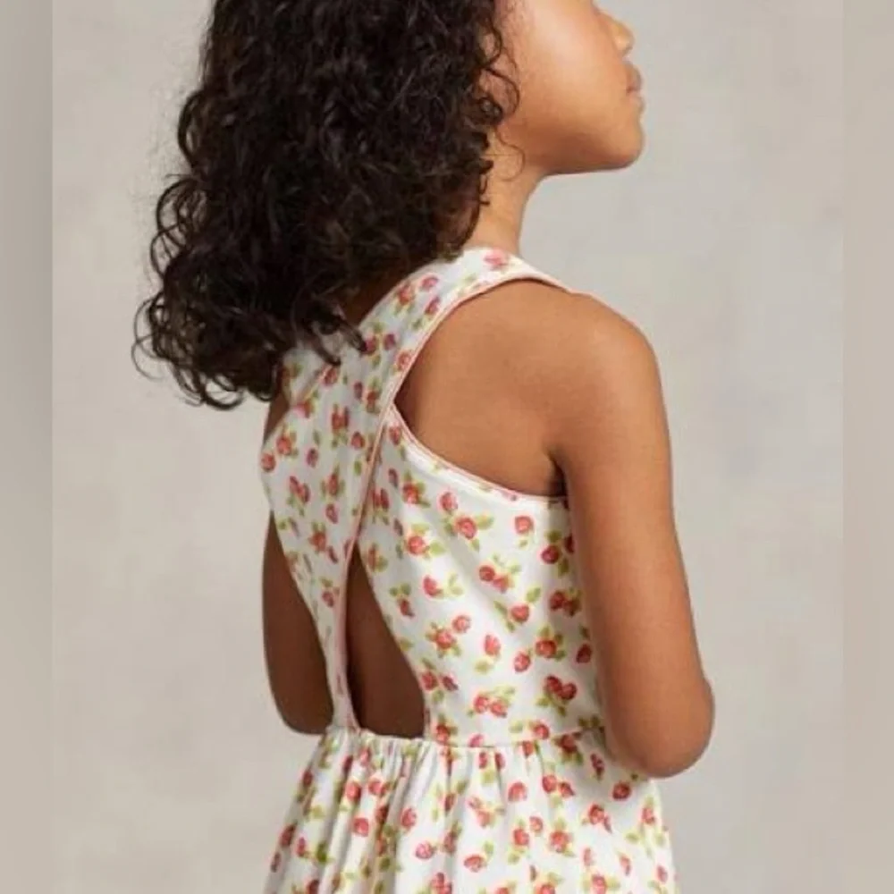 Ralph Lauren Strawberry Sleeveless Dress with matching bloomers 18M